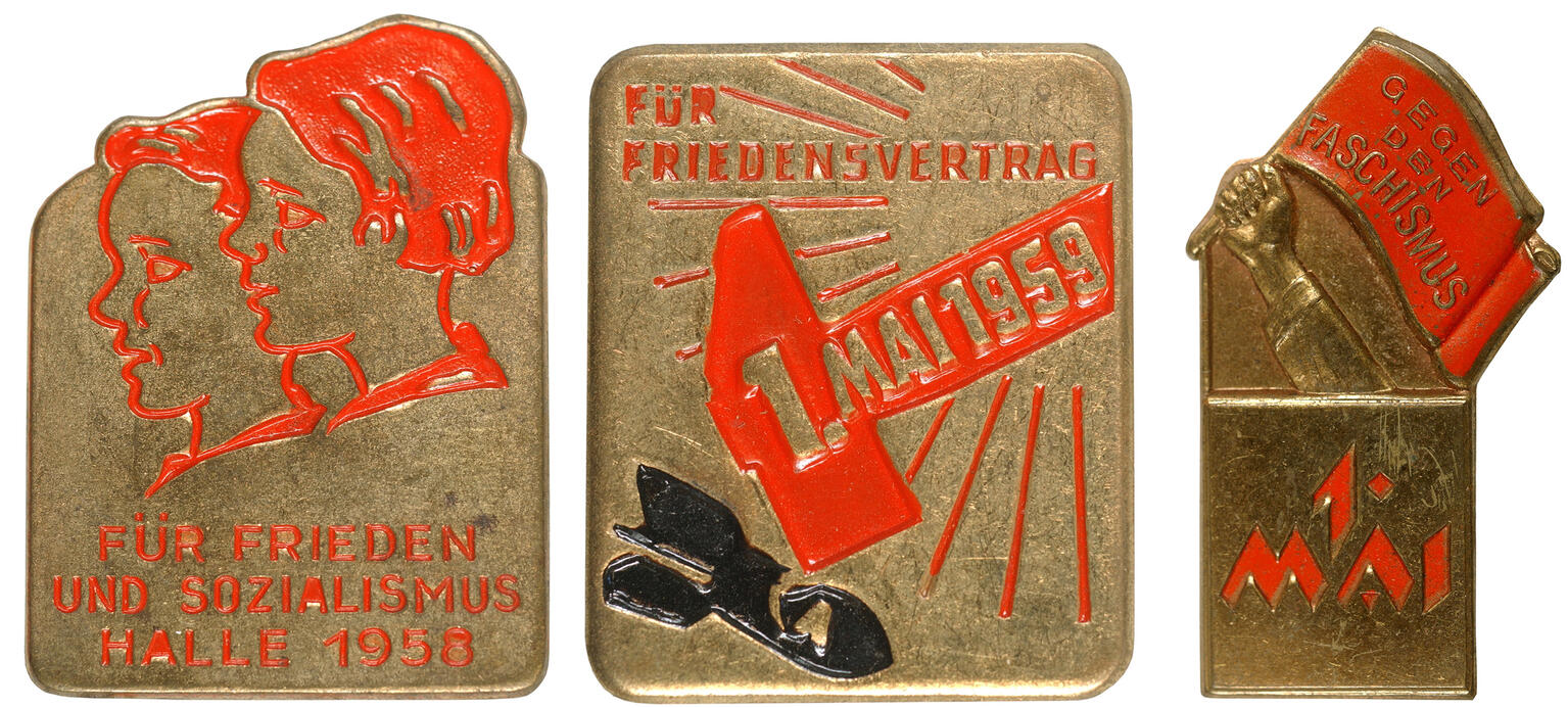 Sticker der Gewerkschaften von heute und gestern