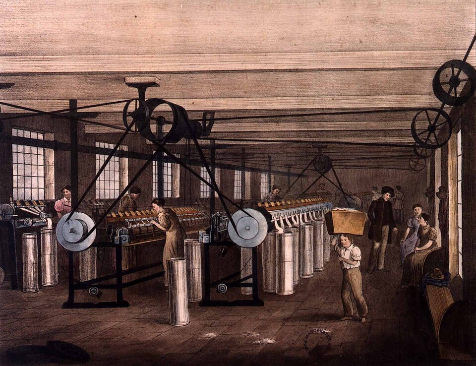 Bild der KInderarbeit im 19.Jahrhundert