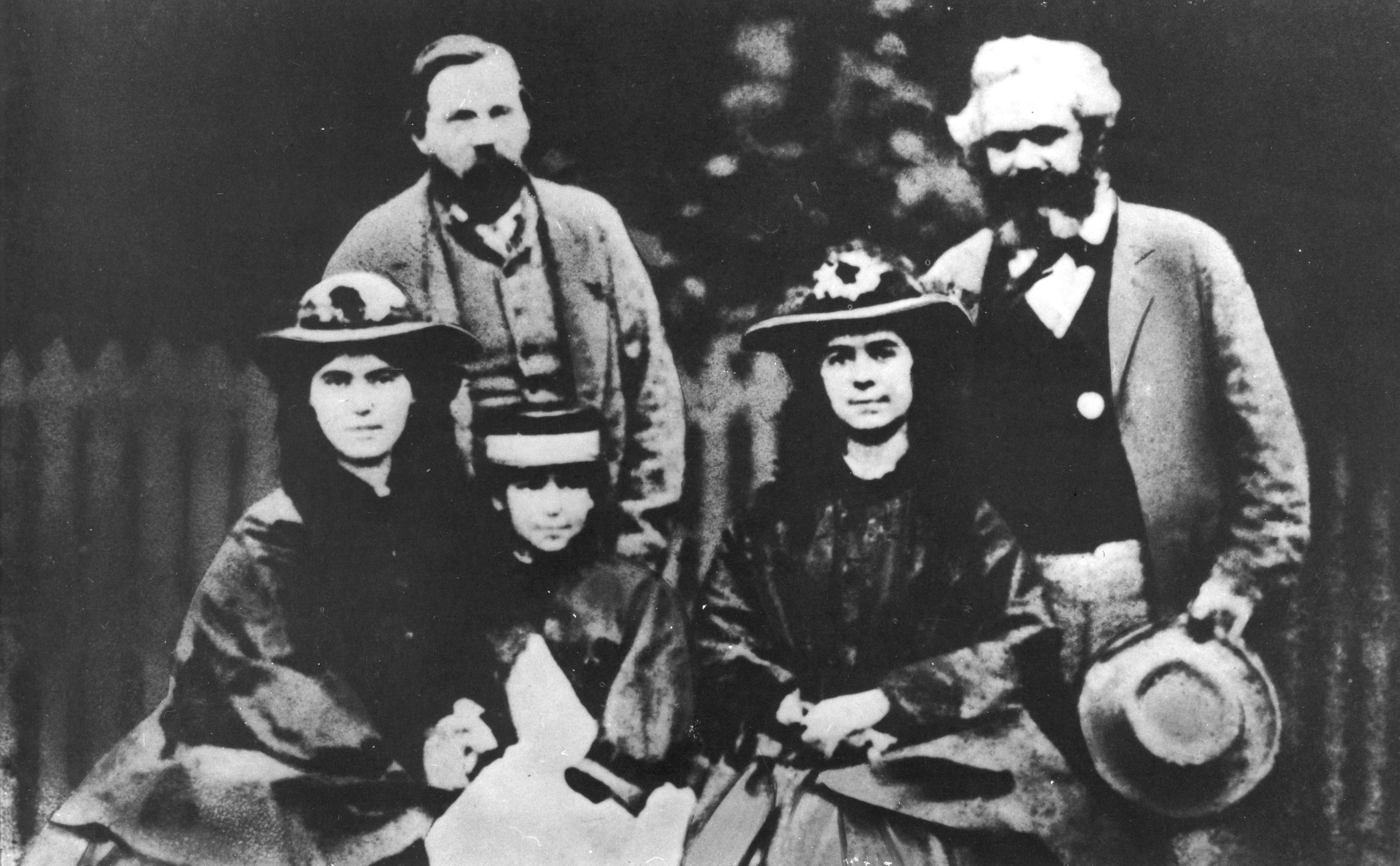 BIld mit Karl Marx und Friedrich Engels 