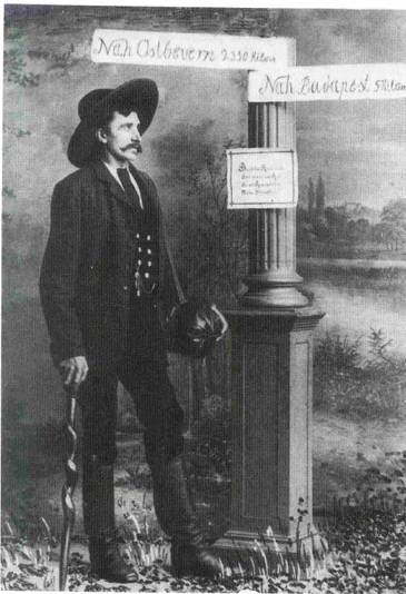 Bild eines  ZImmermannsgesellen um 1850